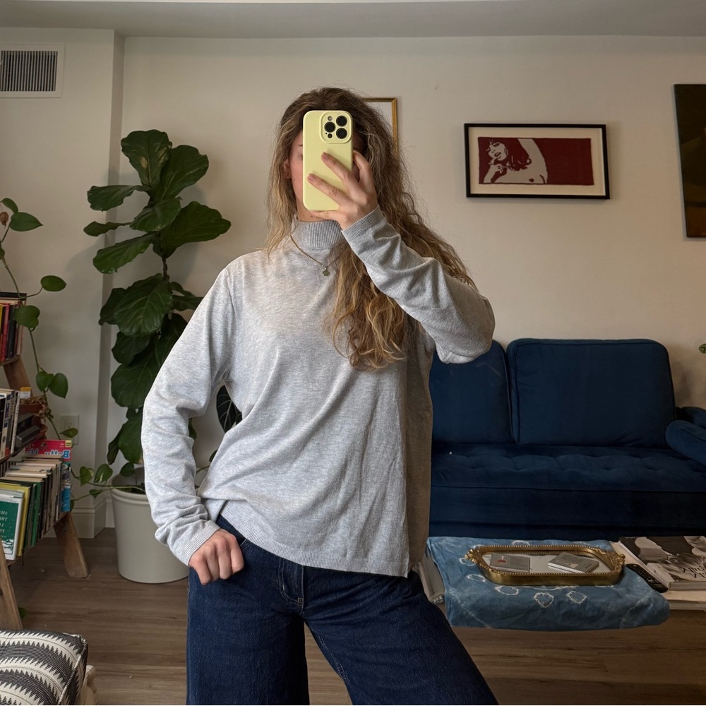 Chico's Light Heather Grey Sweater